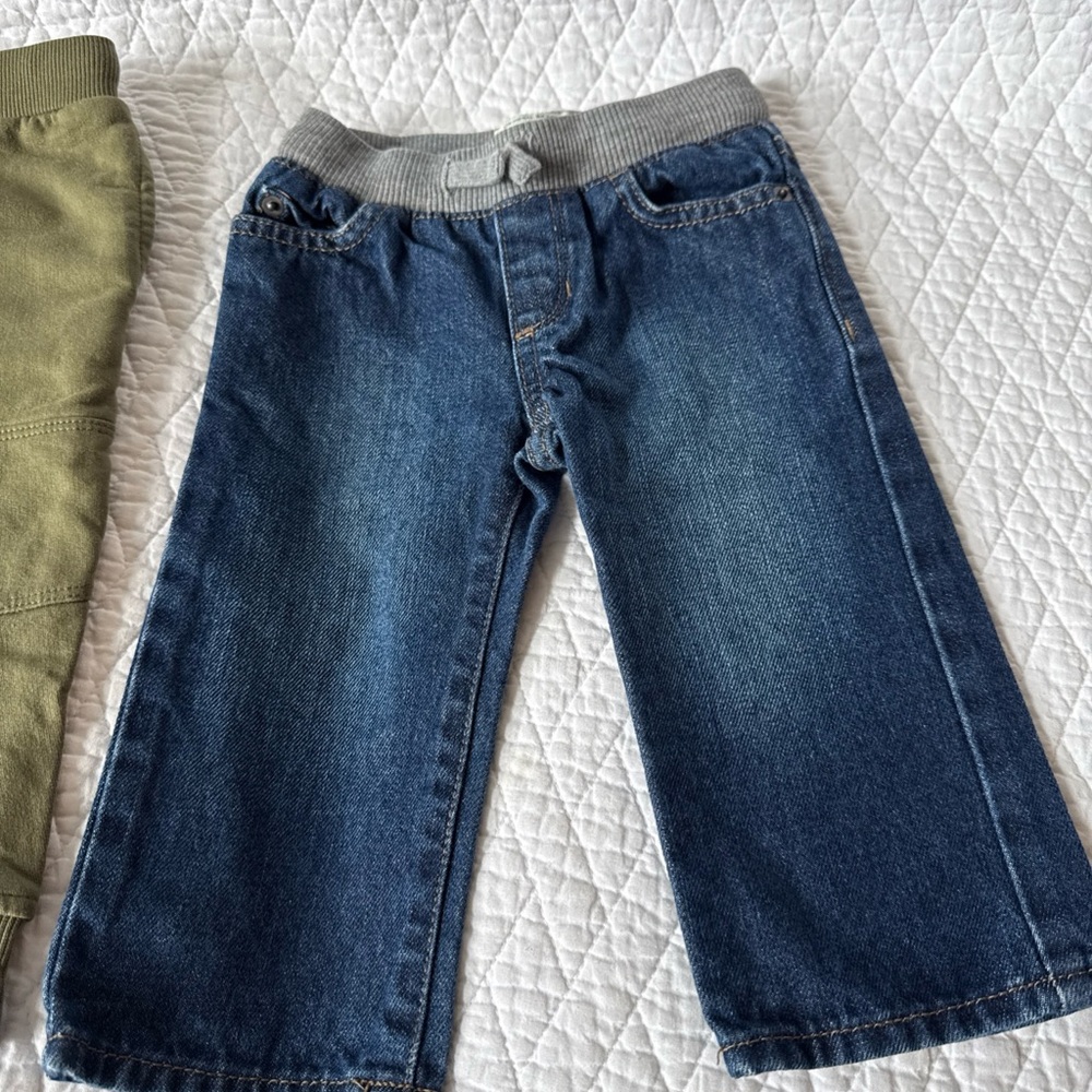 1989 Place Kids Denim Jeans with Gray Waistband